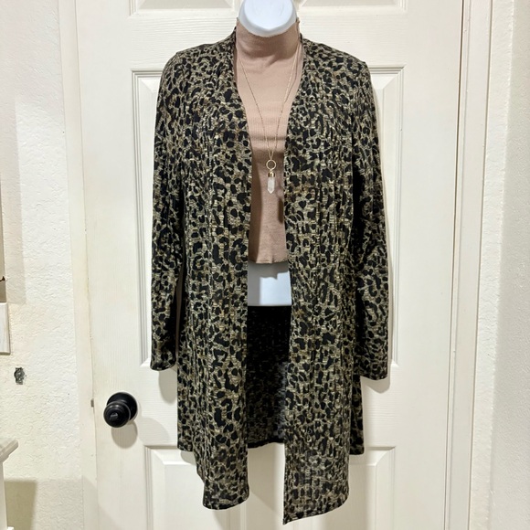 Apt. 9 Sweaters - Leopard Print 🐆 Open Front Cardigan Sweater from Apt. 9 | size: Large